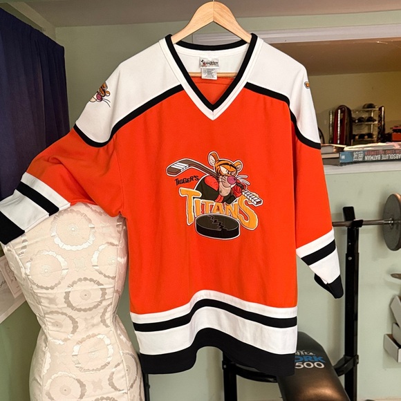 Disney Other - Tigger, Disney Hockey Jersey, Orange and White